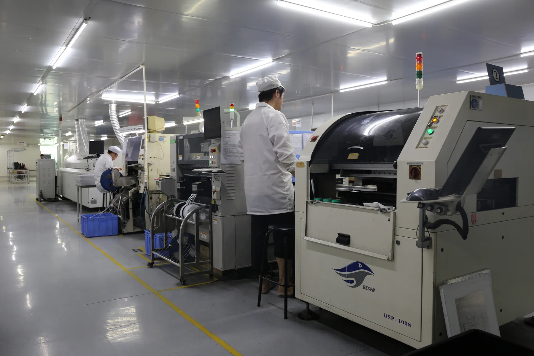 SMT production equipment at Factory B